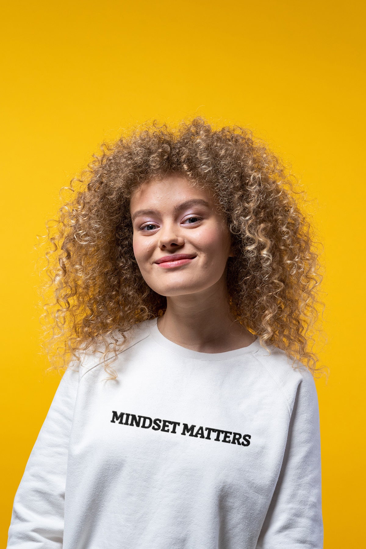 "MINDSET MATTERS" Design  With Black Embroidered Text.Classic Unisex Crewneck Sweatshirt Premium Quality Original Clothing. Wear Your Motivation.